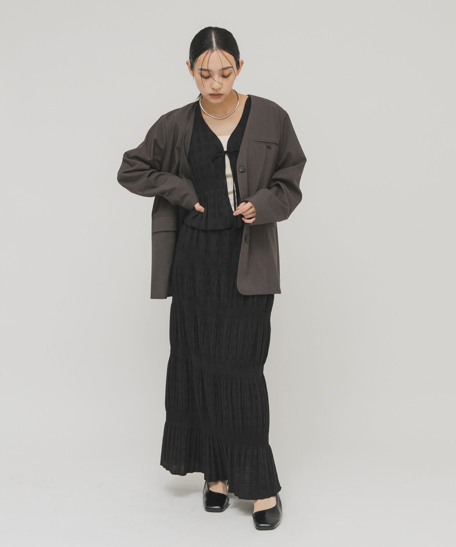  「マジョリカプリーツベストSETスカート」|その他|