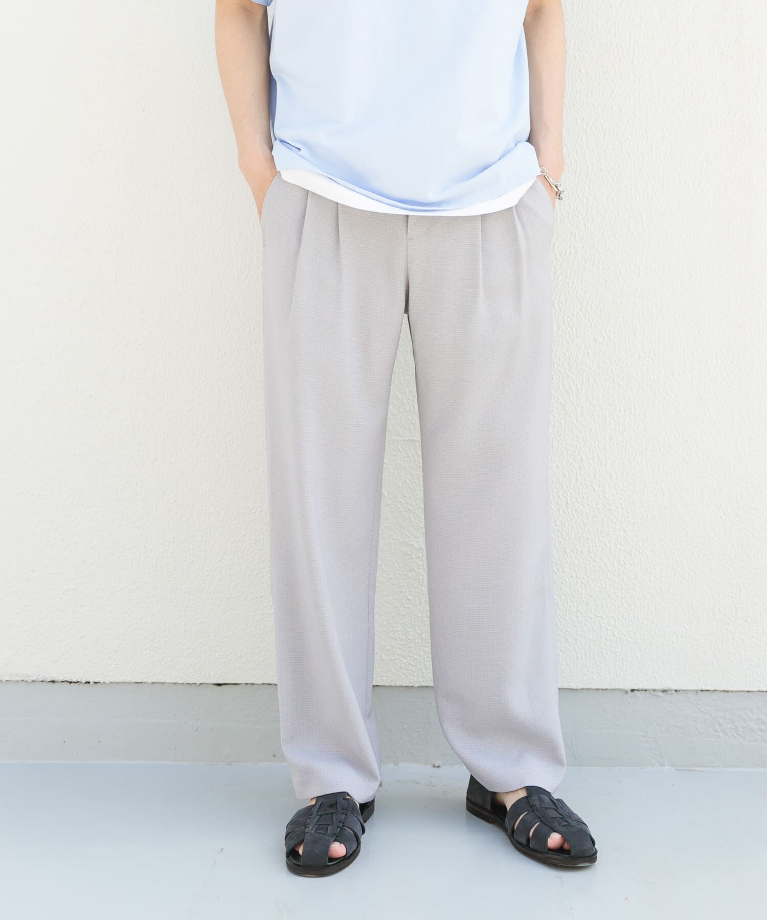 SENSE OF PLACE by URBAN RESEARCH「マイクロチェック2タックワイドスラックス」|その他|