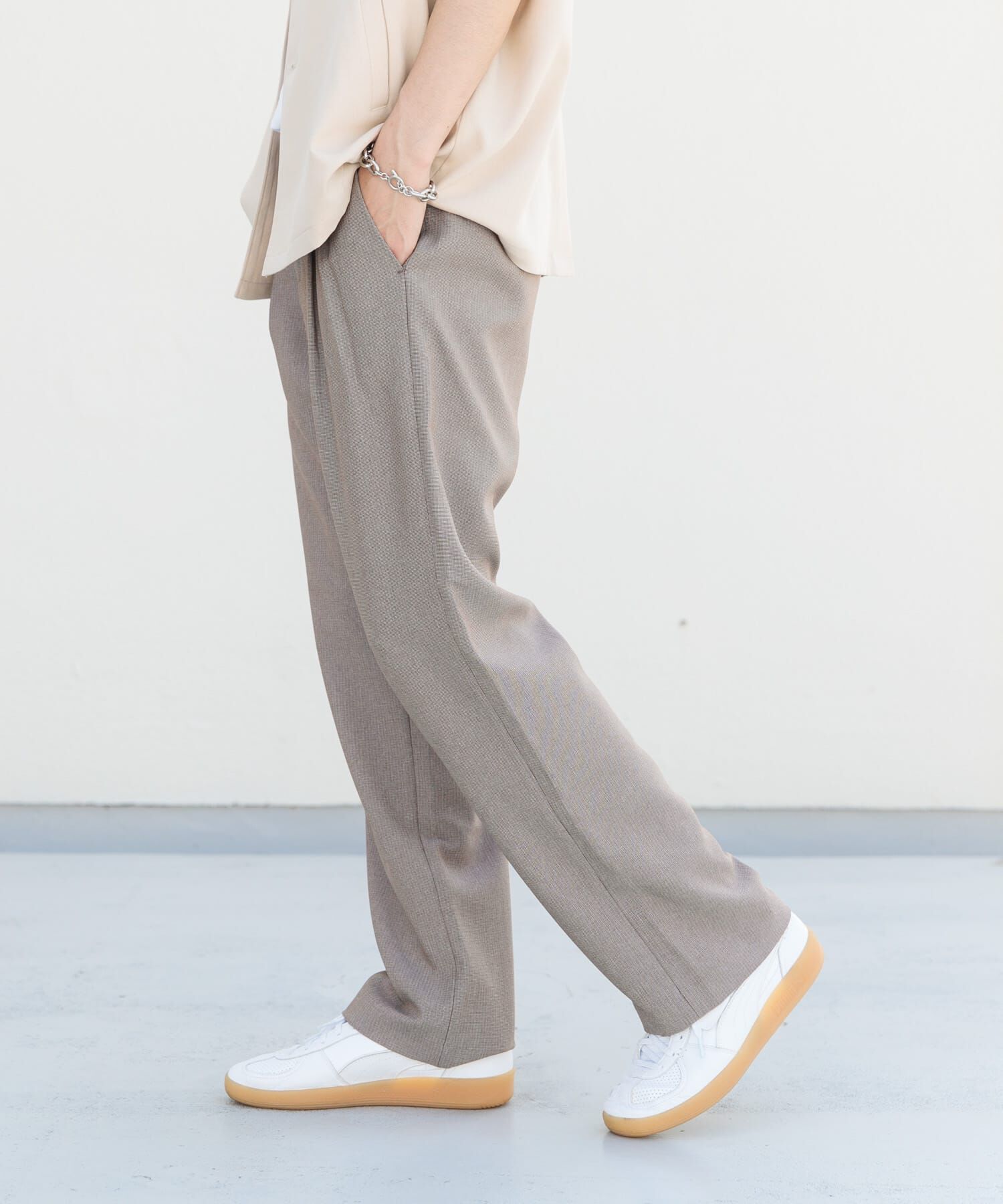 SENSE OF PLACE by URBAN RESEARCH「マイクロチェック2タックワイドスラックス」|その他|