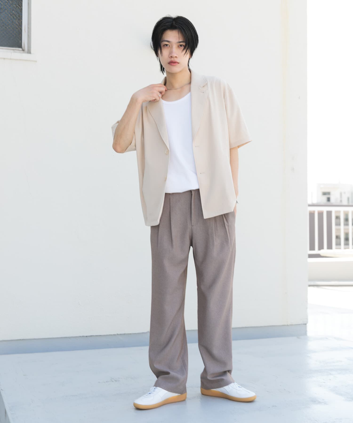 SENSE OF PLACE by URBAN RESEARCH「マイクロチェック2タックワイドスラックス」|その他|