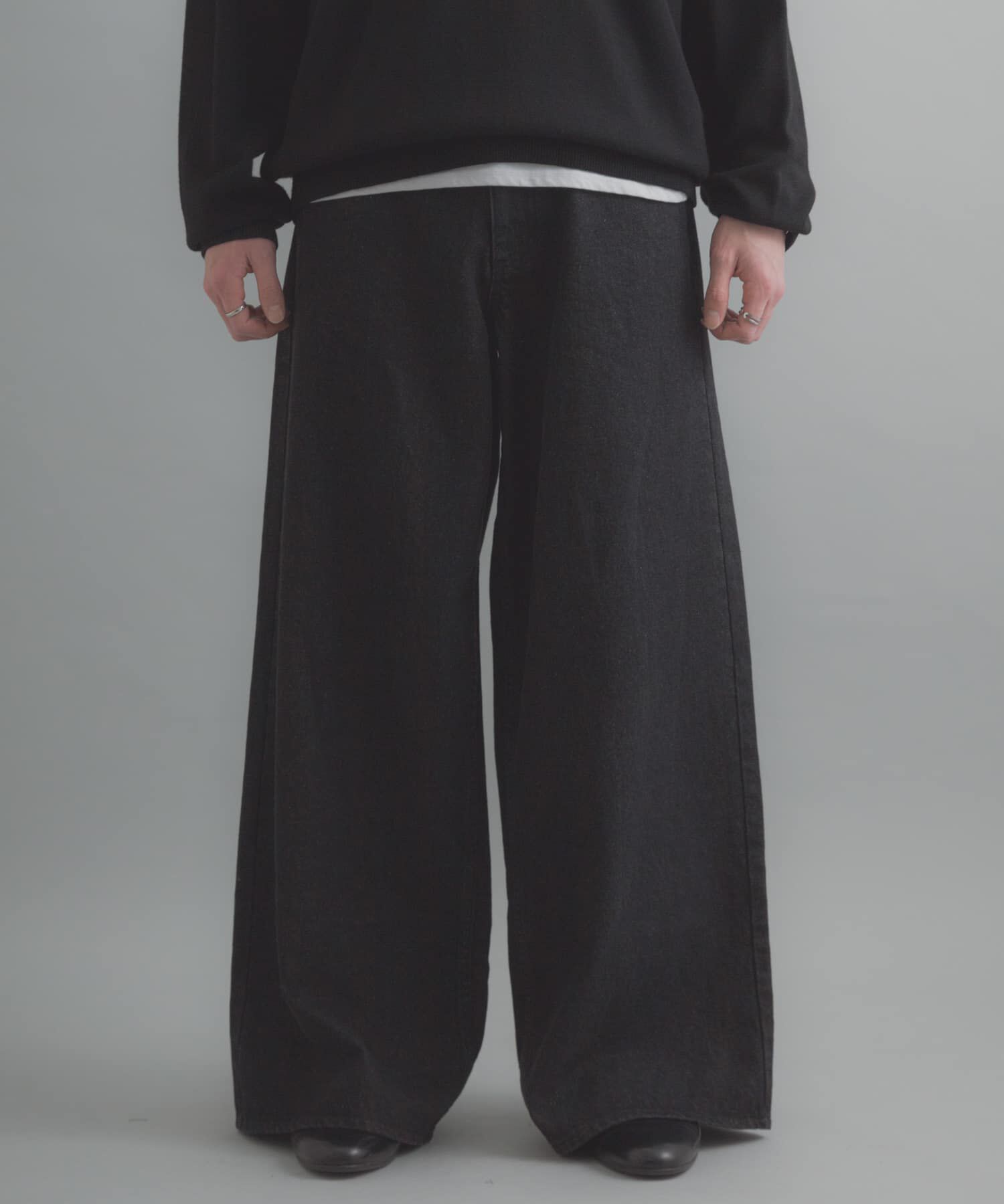 SENSE OF PLACE by URBAN RESEARCH「『一部WEB限定カラー』ヴィンテージライクデニムワイドパンツ」|デニム|