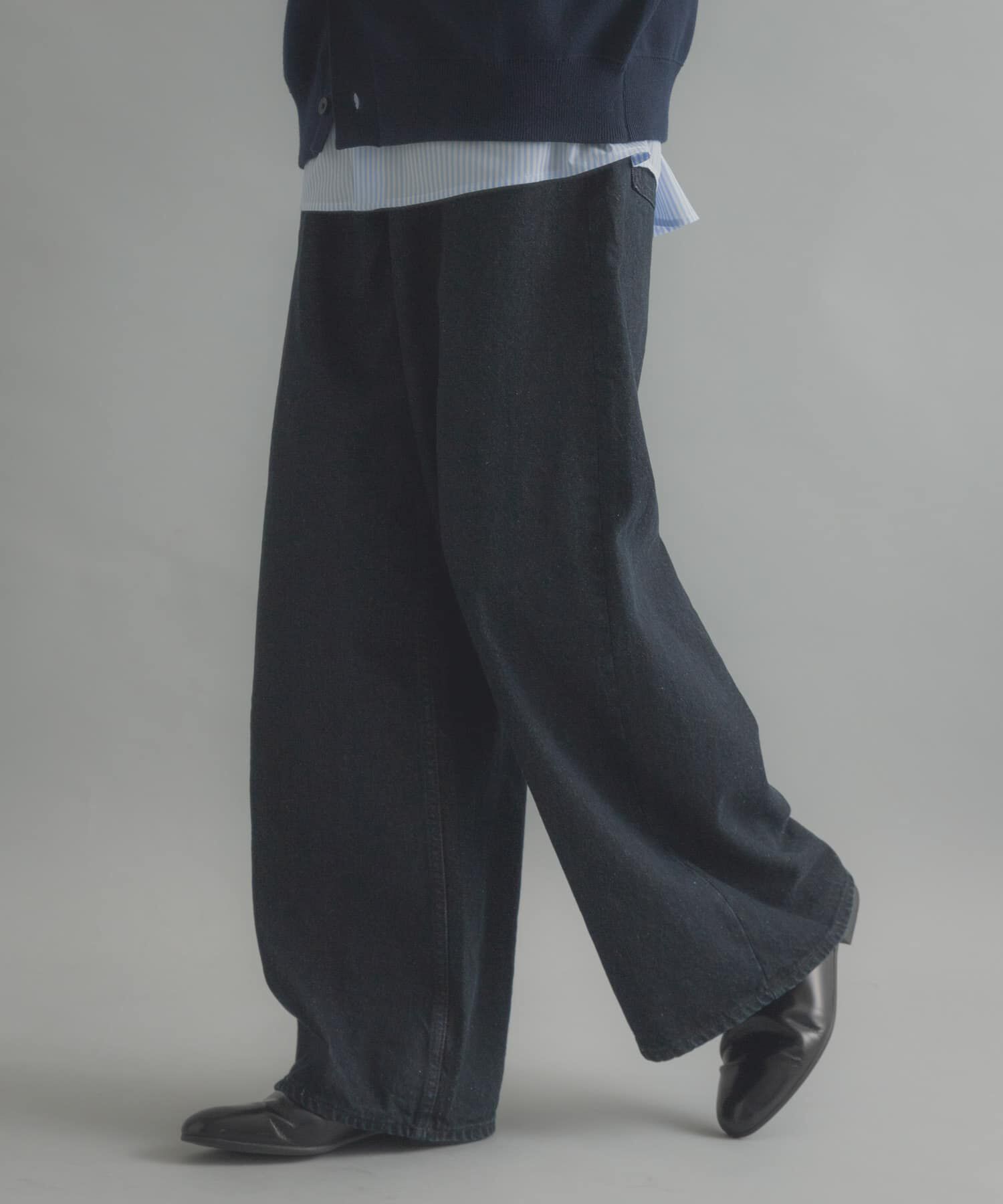 SENSE OF PLACE by URBAN RESEARCH「『一部WEB限定カラー』ヴィンテージライクデニムワイドパンツ」|デニム|