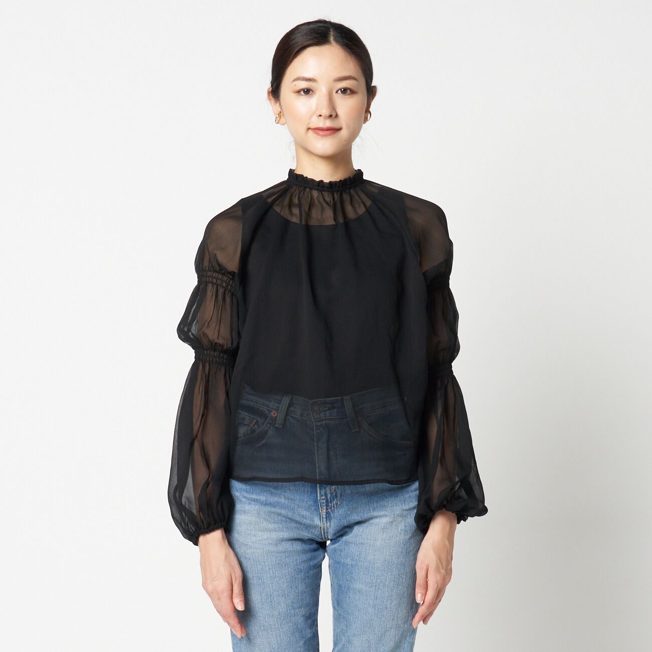 HELIOPOLE「HELIOPOLE CANDY SLEEVE BLOUSE」|シャツ・ブラウス|
