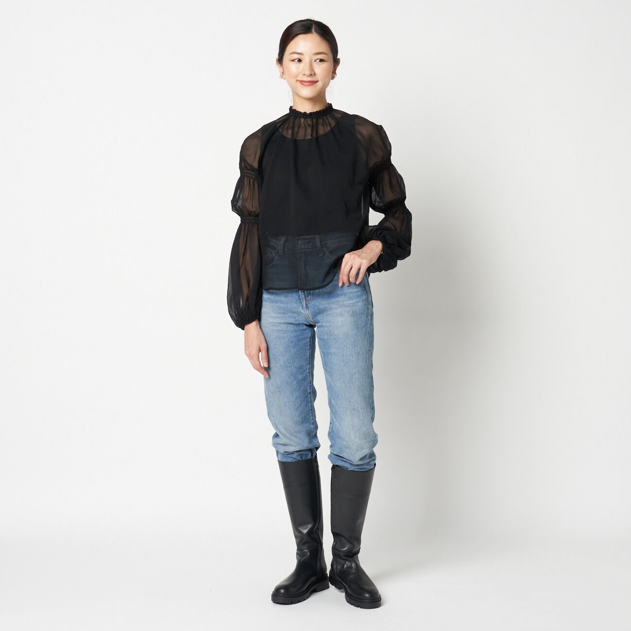 HELIOPOLE「HELIOPOLE CANDY SLEEVE BLOUSE」|シャツ・ブラウス|