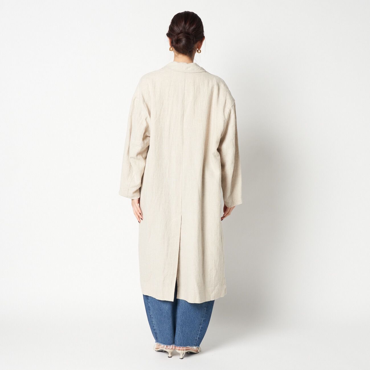 HELIOPOLE「HELIOPOLE DUNGAREES LINEN LONG COAT」|トレンチコート|