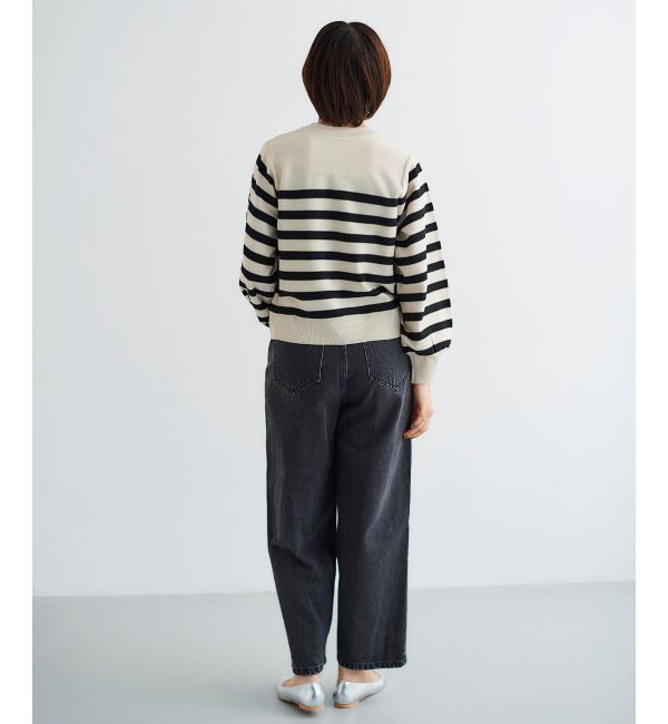 le.coeur blanc「《手洗い可能》パールボタンボリュームスリーブカーディガン」|カーディガン|