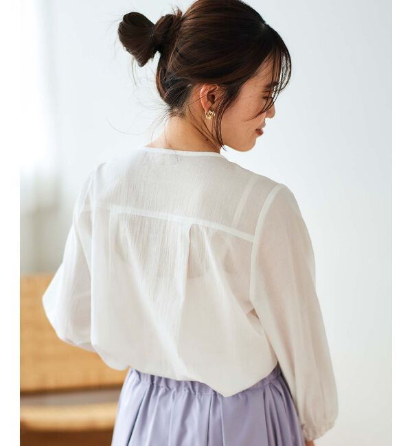 le.coeur blanc「フロントフリルブラウス」|シャツ・ブラウス|