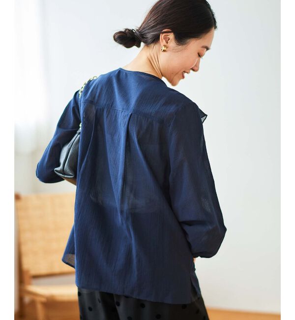 le.coeur blanc「フロントフリルブラウス」|シャツ・ブラウス|