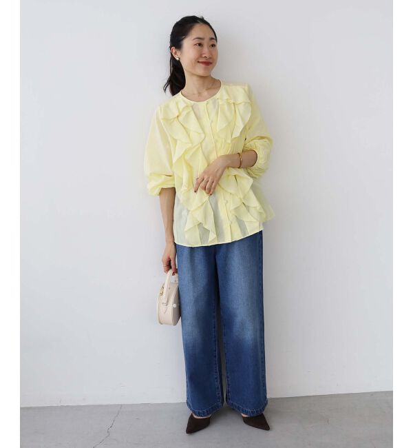 le.coeur blanc「フロントフリルブラウス」|シャツ・ブラウス|