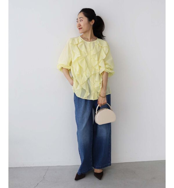 le.coeur blanc「フロントフリルブラウス」|シャツ・ブラウス|