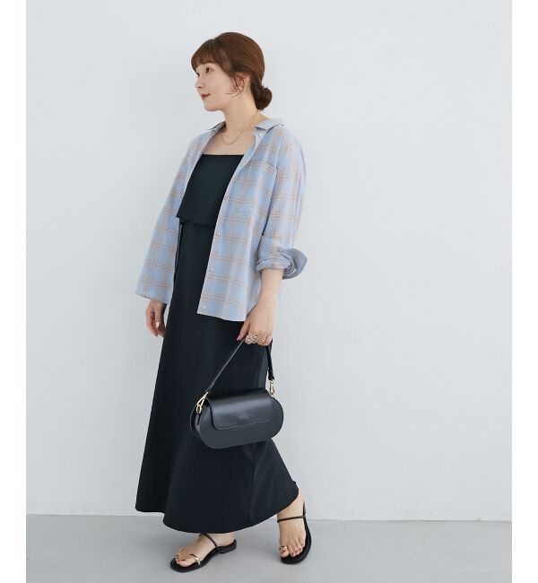  「《手洗い可能》シアーチェック2wayシャツ」|シャツ・ブラウス|