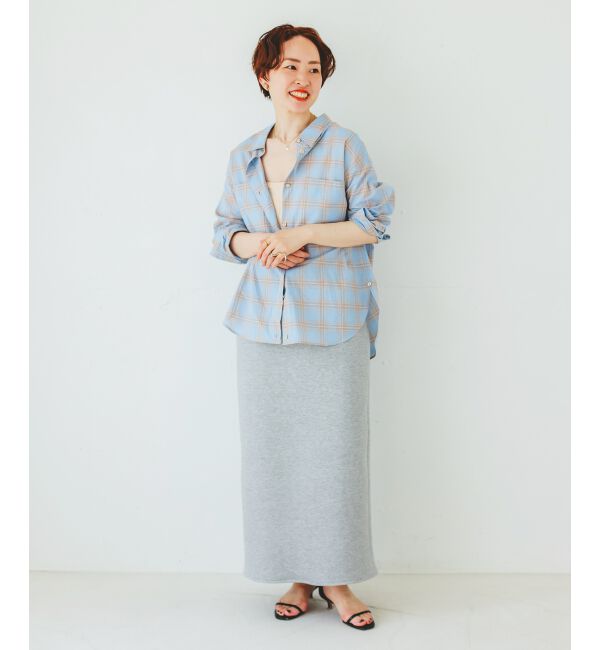  「《手洗い可能》シアーチェック2wayシャツ」|シャツ・ブラウス|