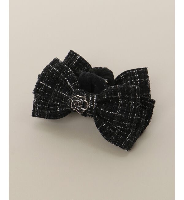  「モチーフ付きツイードバレッタ」|その他|