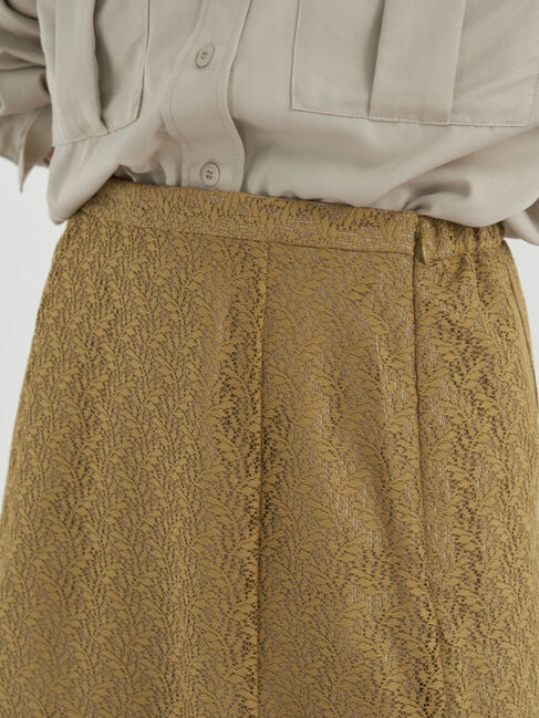 earth music&ecology「リーフ柄レーススカート」|スカート|