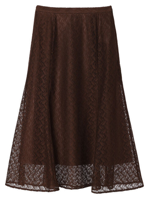 earth music&ecology「リーフ柄レーススカート」|スカート|