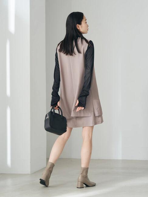 earth music&ecology「Vネックミドル丈ジレ」|ベスト・ジレ|