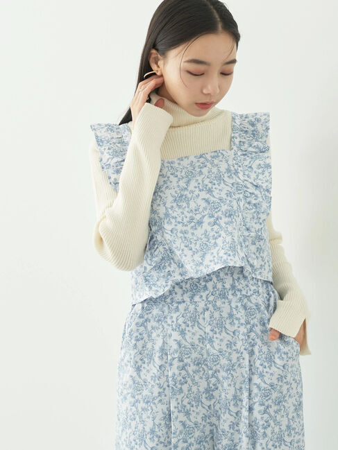 earth music&ecology「隠れウサギ柄ビスチェ」|Tシャツ・カットソー|エクリュ