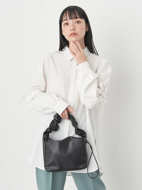 earth music&ecology「ギャザースリーブシャツ」|シャツ・ブラウス|Off White