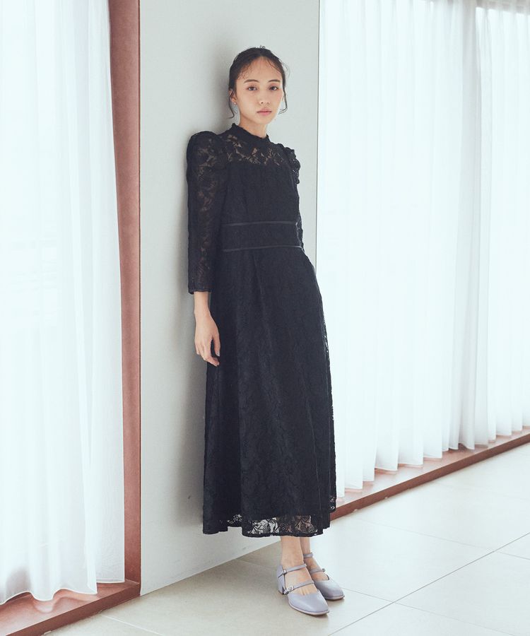 earth music&ecology「総レースワンピース」|ワンピース|