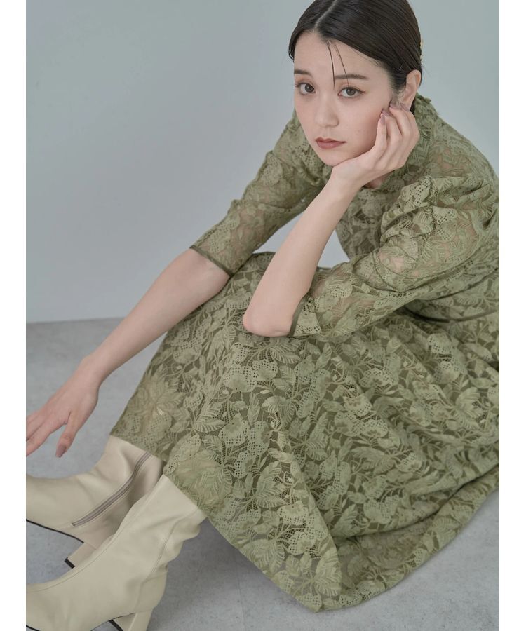 earth music&ecology「総レースワンピース」|ワンピース|