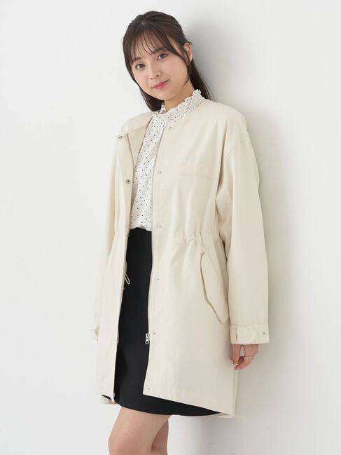 earth music&ecology「ノーカラーミドルモッズコート」|その他|Ivory