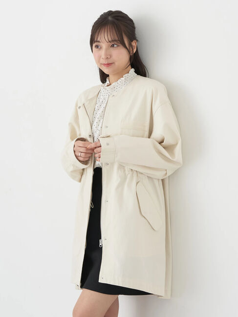 earth music&ecology「ノーカラーミドルモッズコート」|その他|