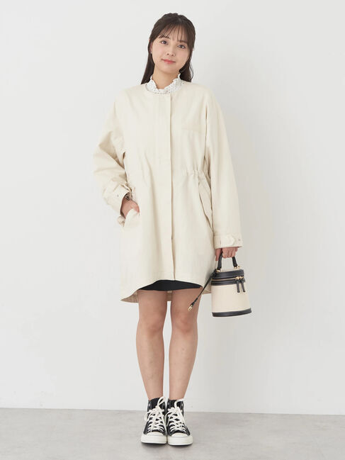 earth music&ecology「ノーカラーミドルモッズコート」|その他|