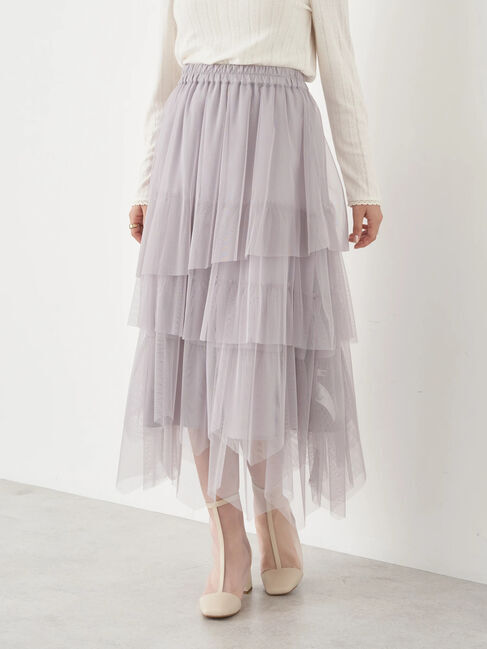 earth music&ecology「ランダムヘムチュールスカート」|スカート|