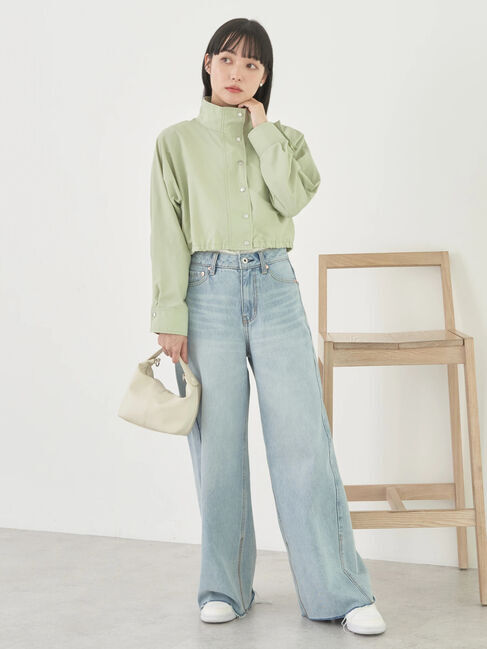 earth music&ecology「ショートブルゾン」|ブルゾン・スタジャン|