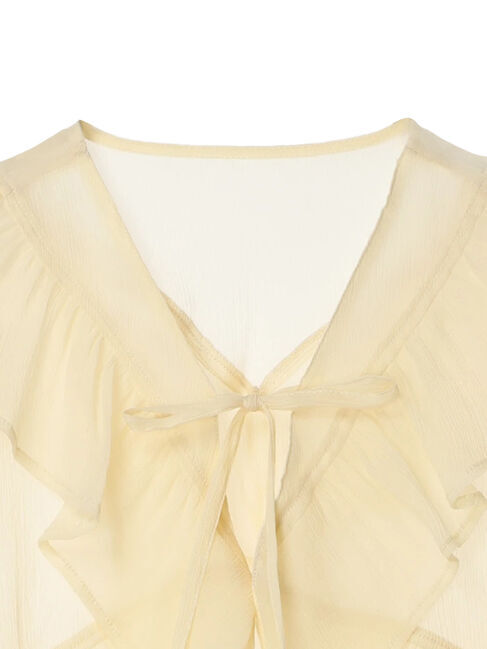 earth music&ecology「フリルシアーブラウス」|シャツ・ブラウス|