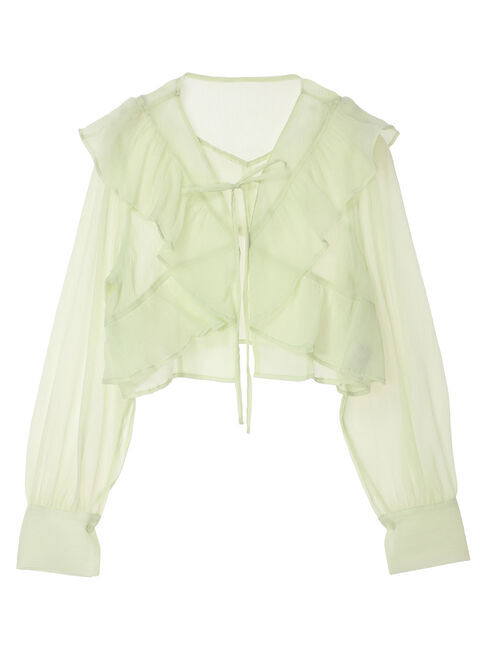 earth music&ecology「フリルシアーブラウス」|シャツ・ブラウス|