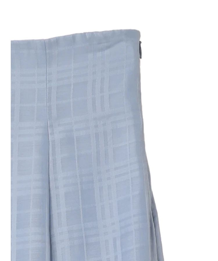 earth music&ecology「シアーチェックフレアスカート」|フレア|