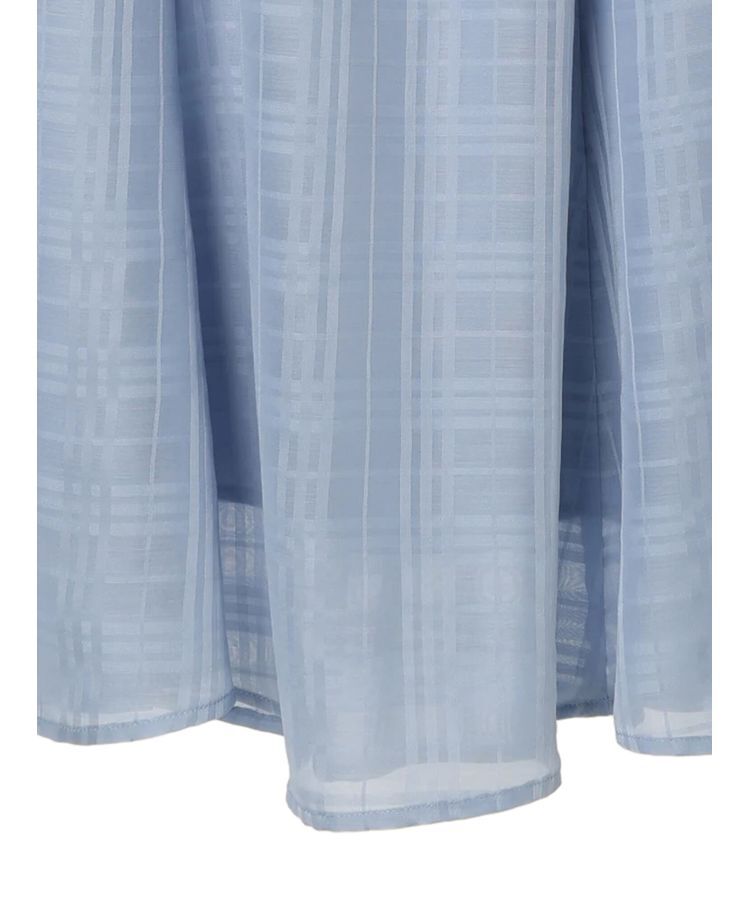 earth music&ecology「シアーチェックフレアスカート」|フレア|