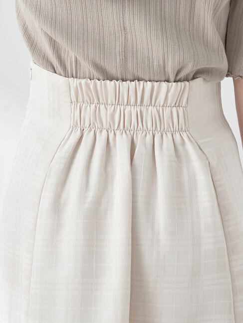 earth music&ecology「シアーチェックフレアスカート」|フレア|