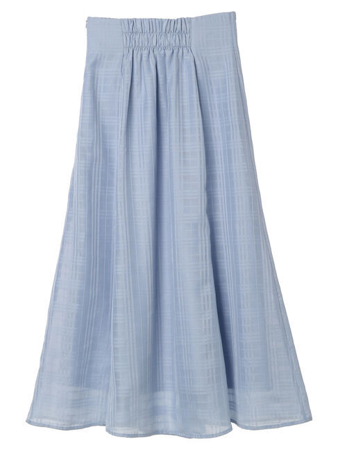 earth music&ecology「シアーチェックフレアスカート」|フレア|