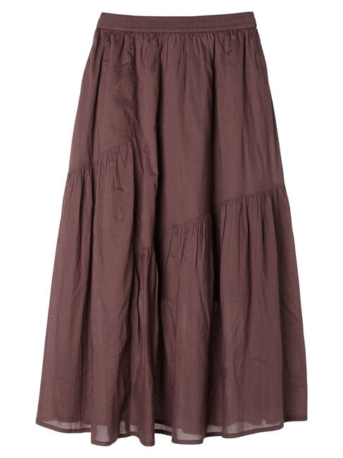 earth music&ecology「コットンボイルランダム切替フレアスカート」|フレア|