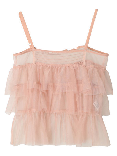 earth music&ecology「チュールティアードフリルキャミソール」|ベスト・ジレ|