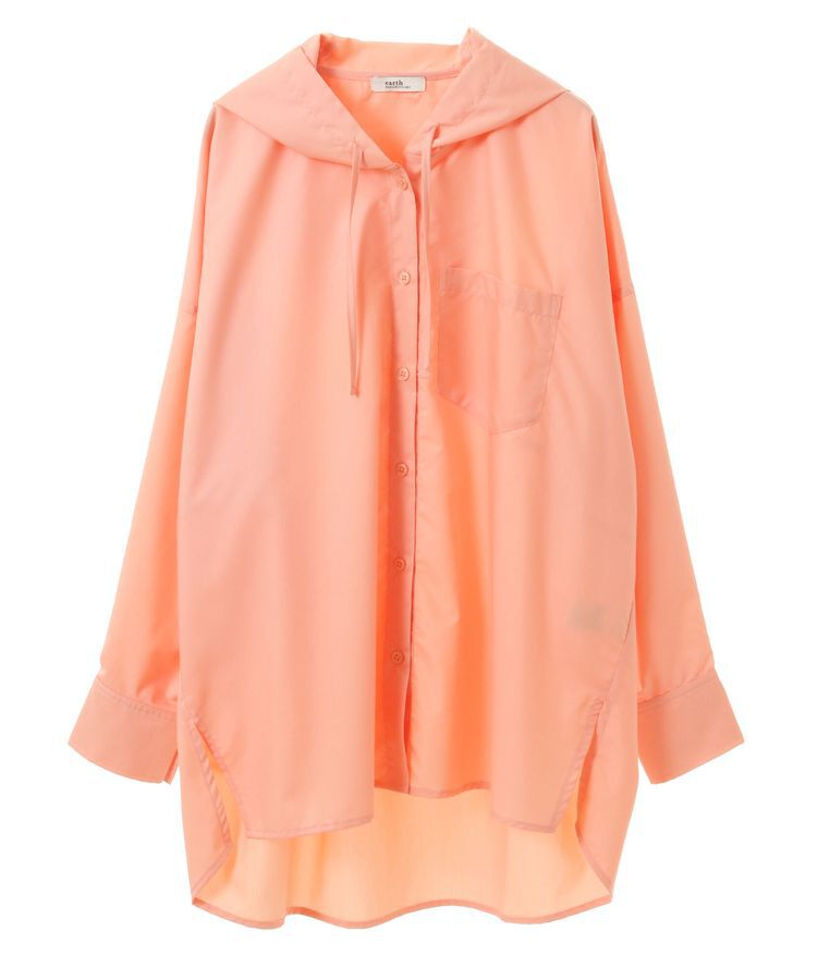 earth music&ecology「フーディーシャツ」|シャツ・ブラウス|