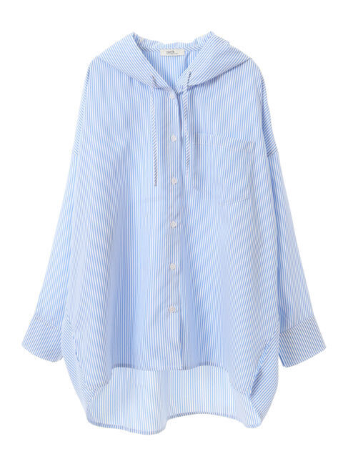 earth music&ecology「フーディーシャツ」|シャツ・ブラウス|