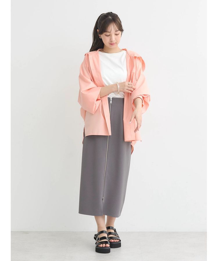 earth music&ecology「フーディーシャツ」|シャツ・ブラウス|