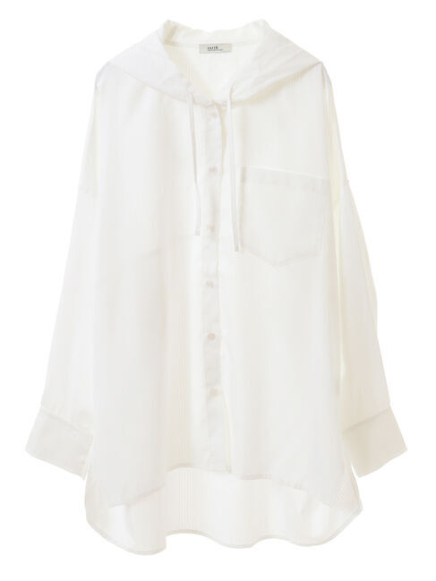 earth music&ecology「フーディーシャツ」|シャツ・ブラウス|