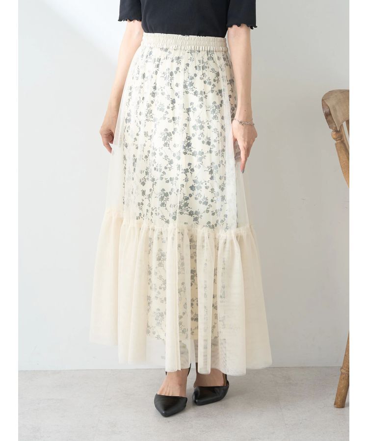 earth music&ecology「Multiwayチュールスカート」|スカート|