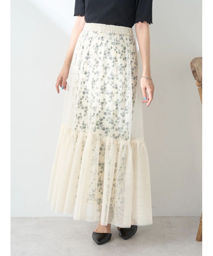 earth music&ecology「Multiwayチュールスカート」|スカート|