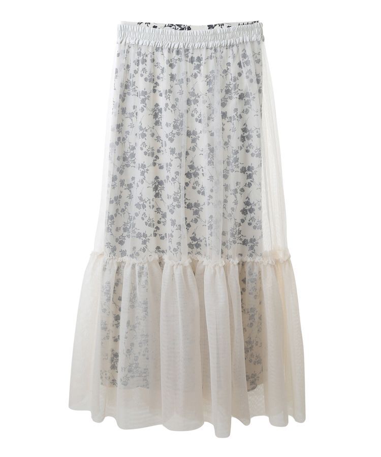 earth music&ecology「Multiwayチュールスカート」|スカート|