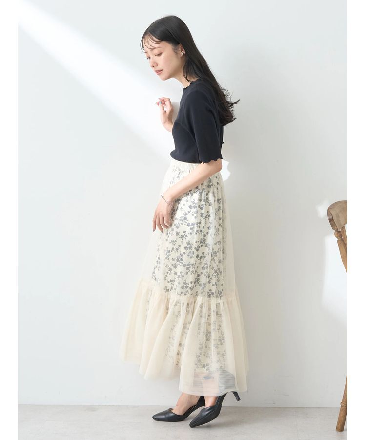 earth music&ecology「Multiwayチュールスカート」|スカート|