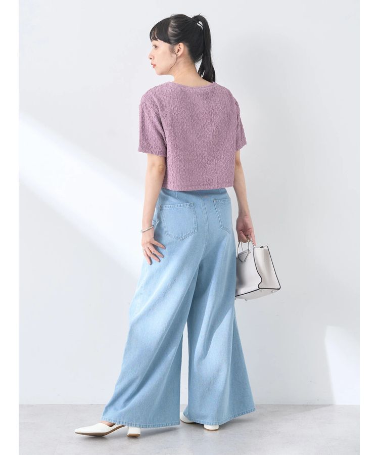 earth music&ecology「ホイップ風ジャガードプルオーバー」|Tシャツ・カットソー|