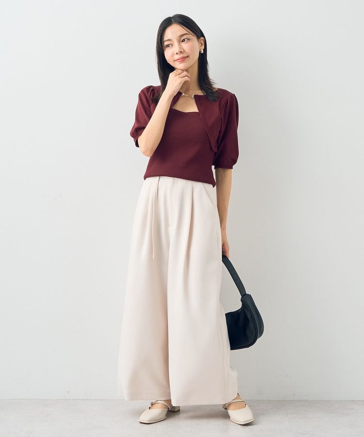 earth music&ecology「ビット付きニットプルオーバー」|ニット・セーター|