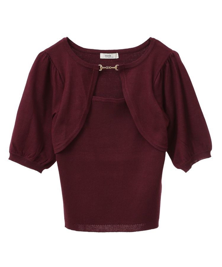 earth music&ecology「ビット付きニットプルオーバー」|ニット・セーター|