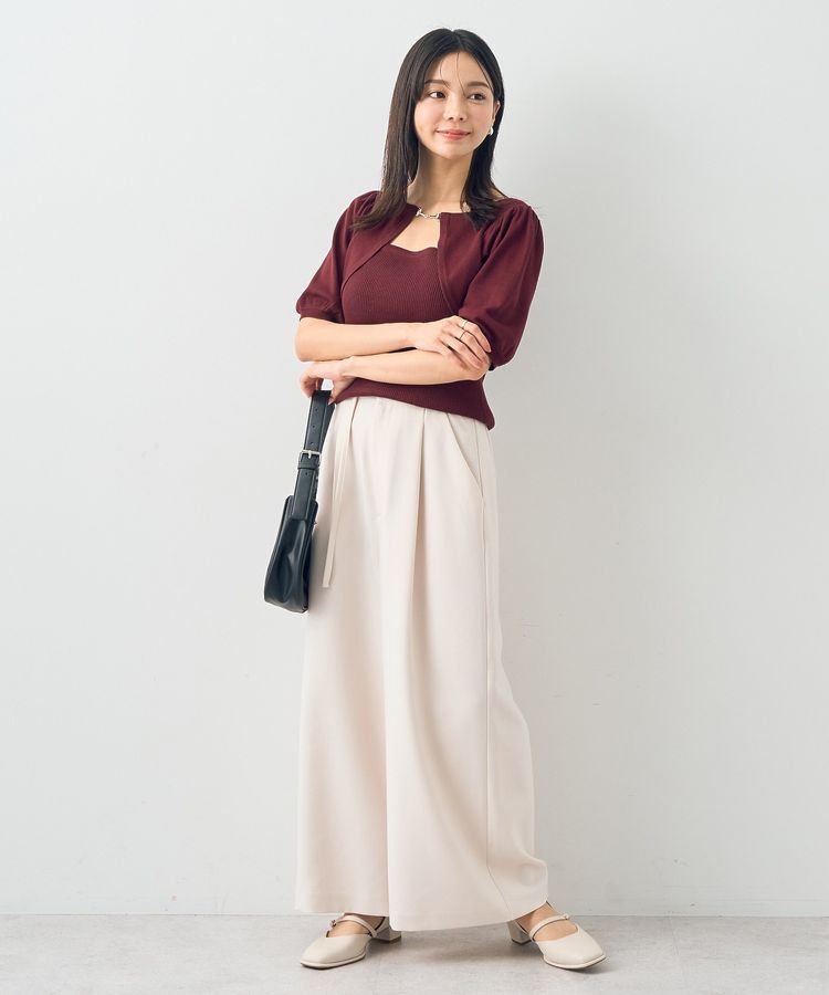 earth music&ecology「ビット付きニットプルオーバー」|ニット・セーター|