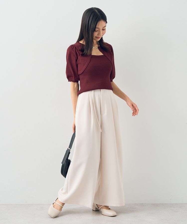 earth music&ecology「ビット付きニットプルオーバー」|ニット・セーター|